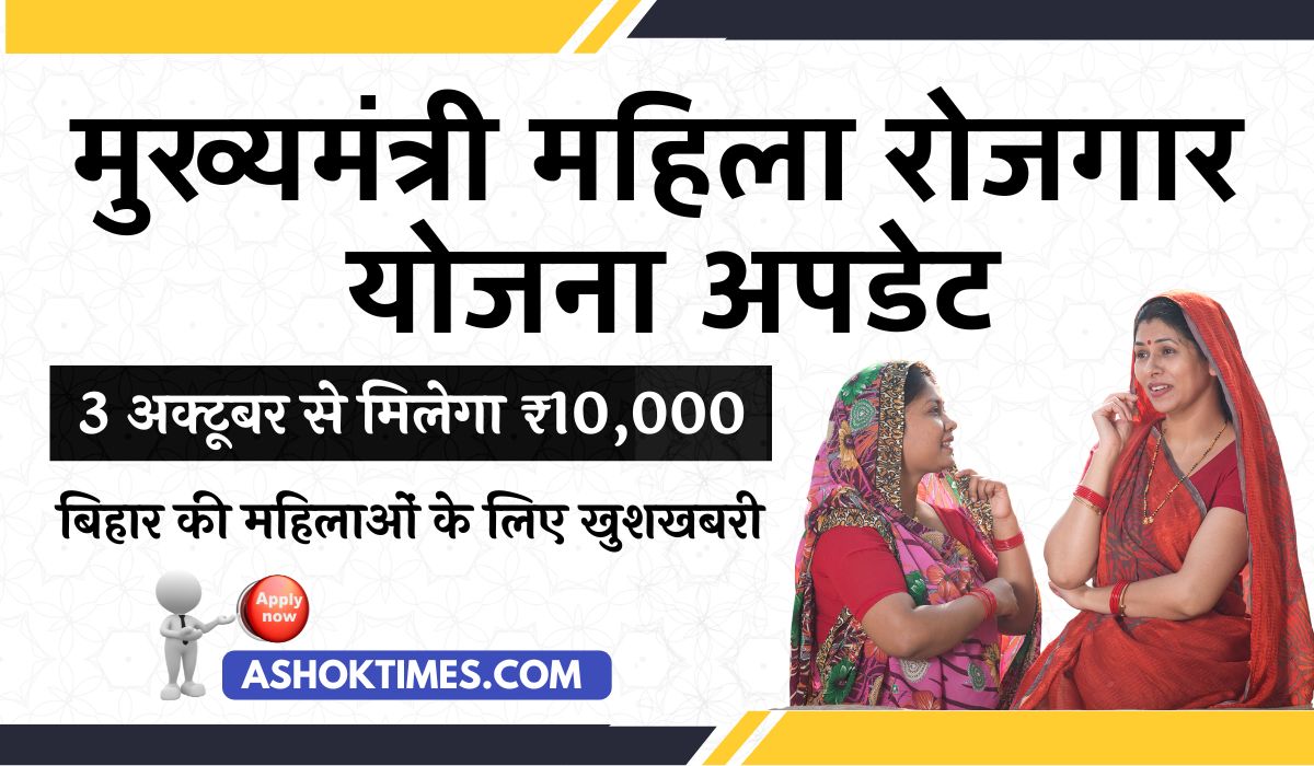 Mukhyamantri Mahila Rojgar Yojana 2025 Upadate
